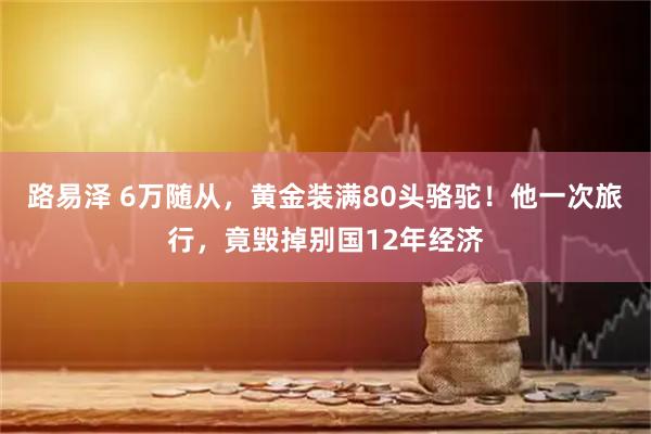 路易泽 6万随从，黄金装满80头骆驼！他一次旅行，竟毁掉别国12年经济